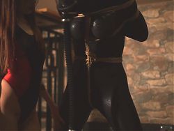 fx-tube com – Mistress with her zentai slave